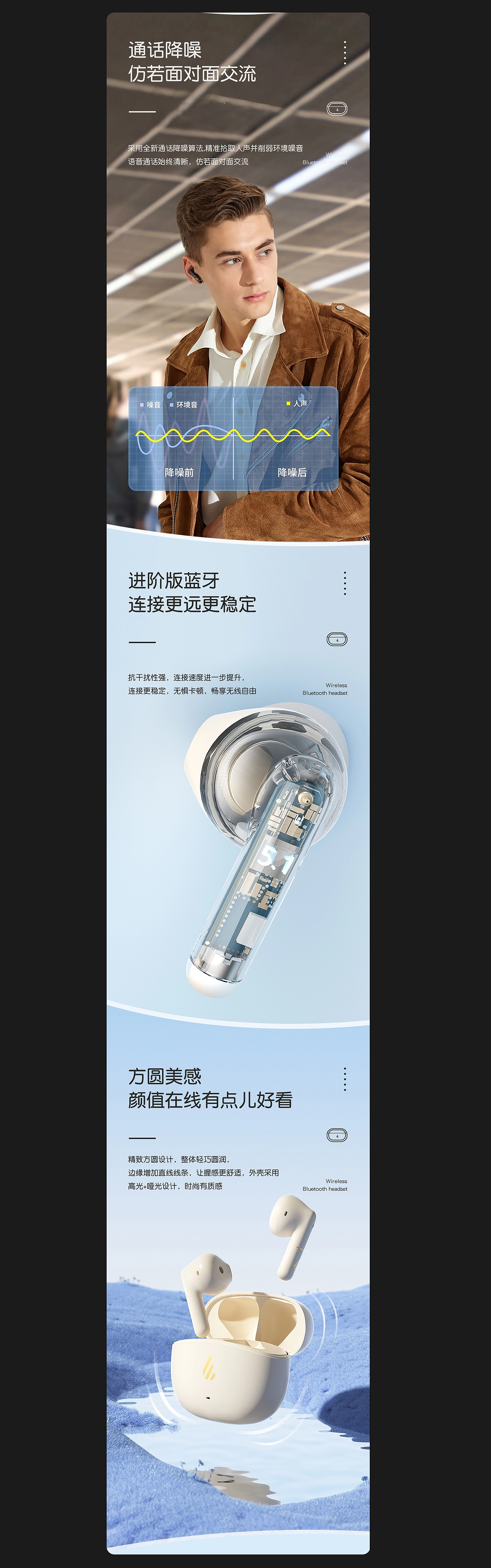 漫步者耳机详情页