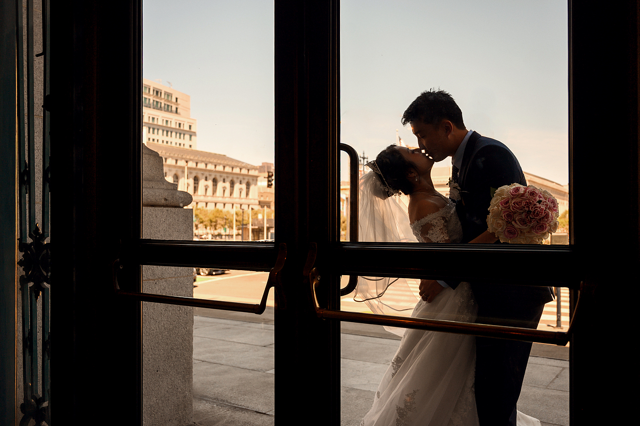 婚纱——市政厅&旧金山