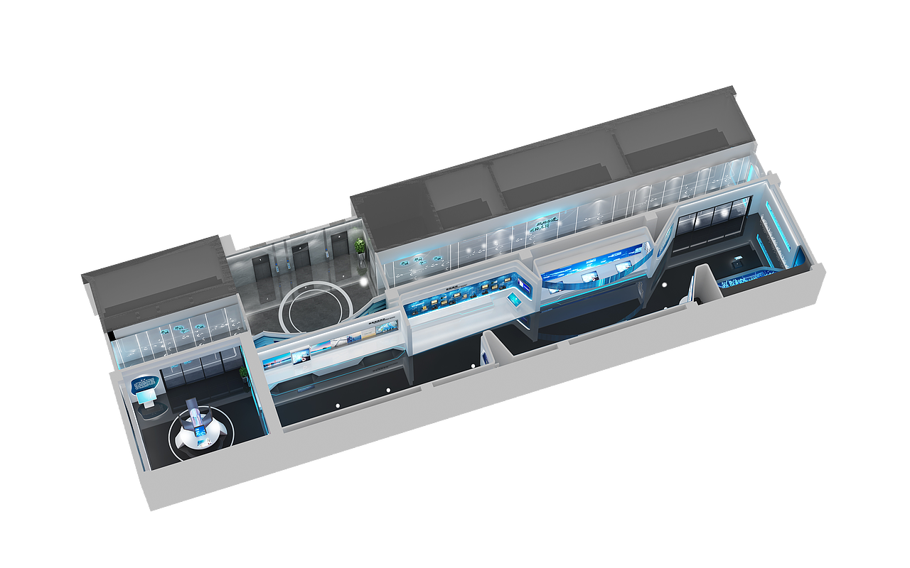 中铁科技展厅（图ZMzQ3Mjc3MDE2） - 商业空间设计 - 站酷设计师找个富婆不要上班原创素材 - 站酷ZCOOL