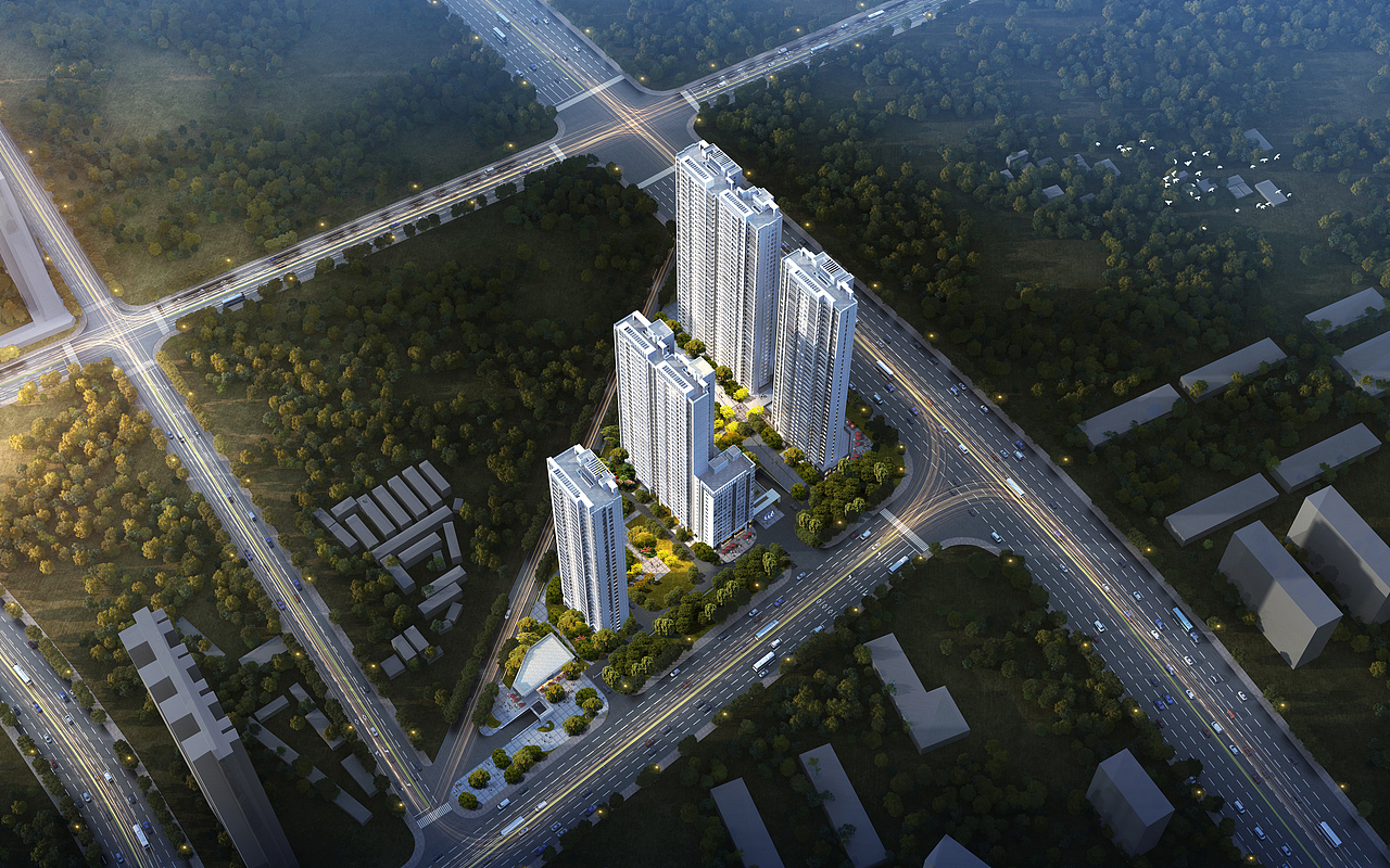 建筑室外效果图（图ZMzY2NDA4MTEy） - 建筑/空间 - 站酷设计师ASK_GZ原创素材 - 站酷ZCOOL