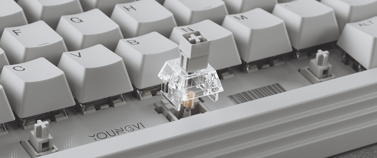 机械键盘渲染之“雅（Pure White）”（图ZMzA0ODY0Mjk2） - 产品 - 站酷设计师威猫设计原创素材 - 站酷ZCOOL