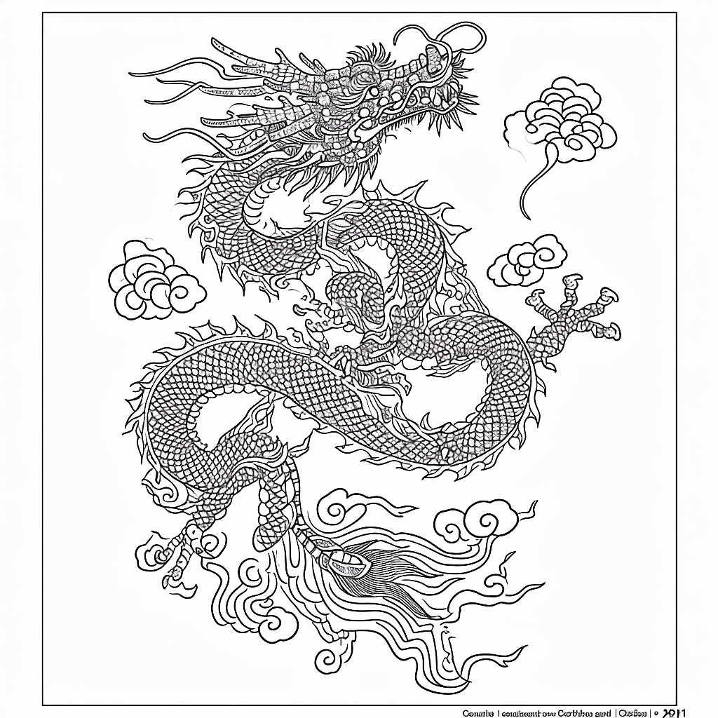 midjourney-龙年版画(AI习作)