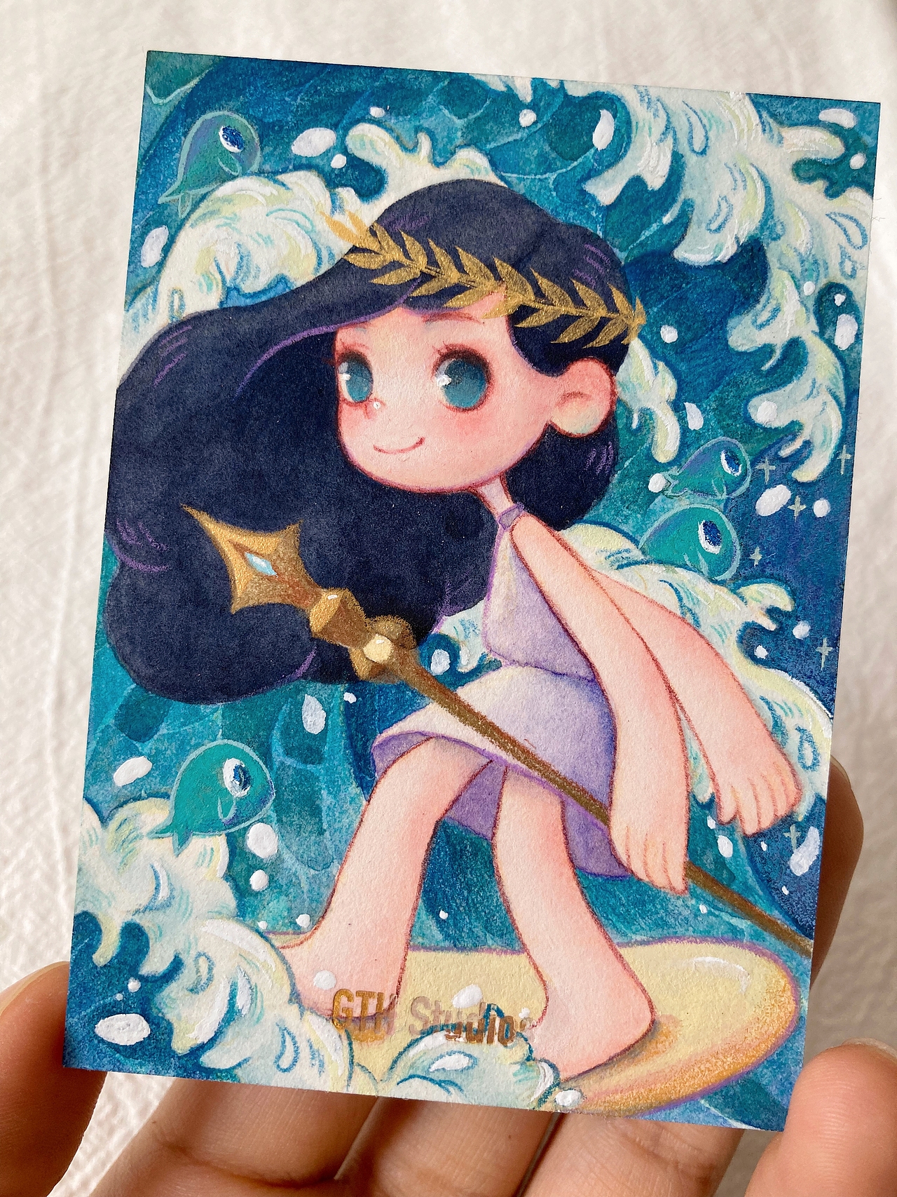 手绘卡插画 奥林匹斯神（图ZMzU0OTcwMDYw） - 商业插画 - 站酷设计师十壶原创素材 - 站酷ZCOOL