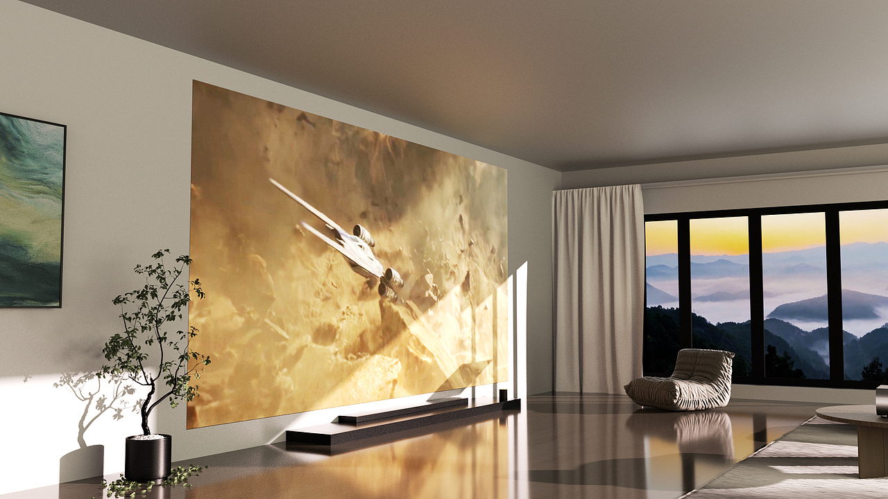 三月渲染练习 / 产品动画 - 投影仪