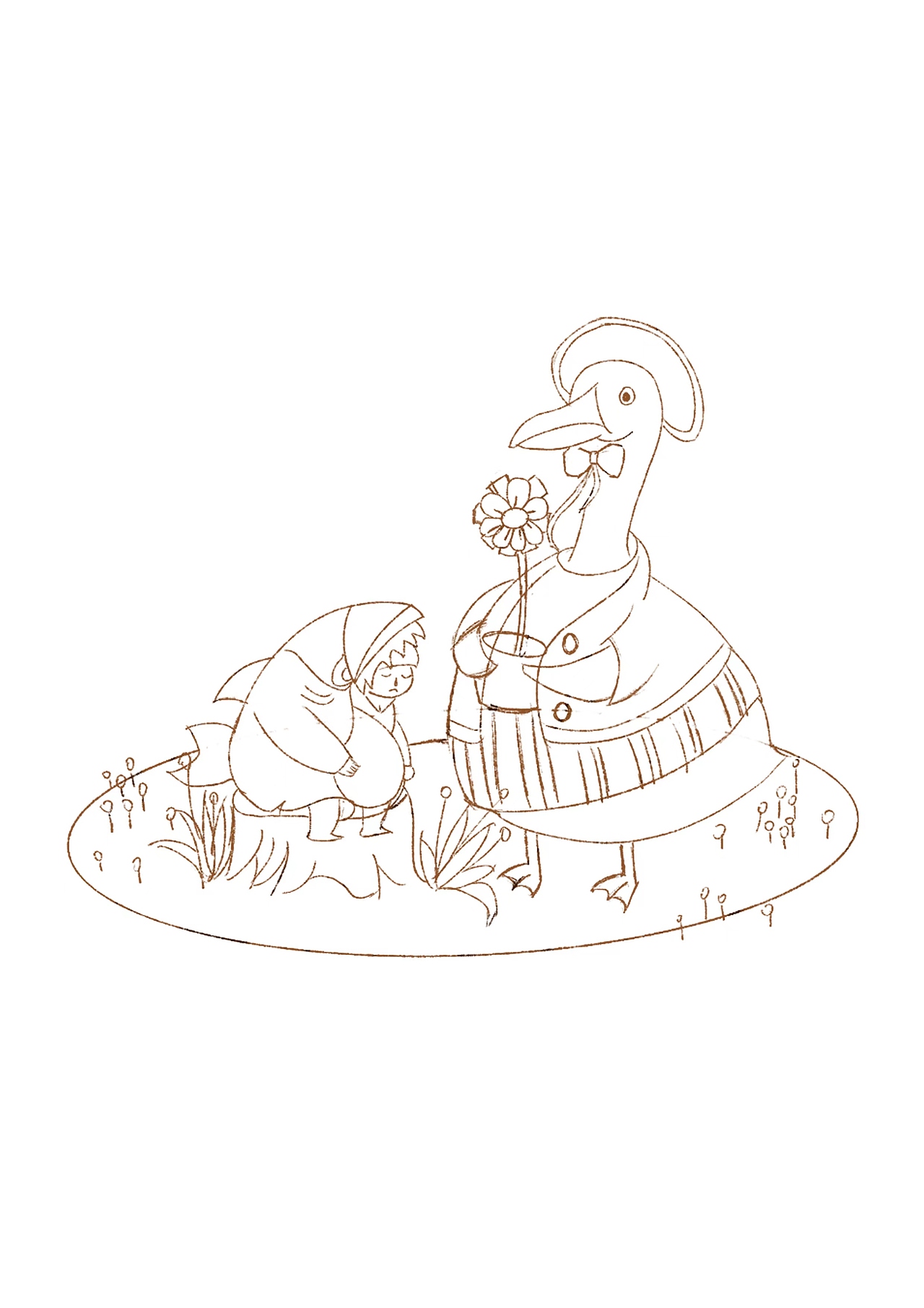 与你对话（图ZMjk4NTU0NTYw） - 儿童插画 - 站酷设计师锡安Zion原创素材 - 站酷ZCOOL