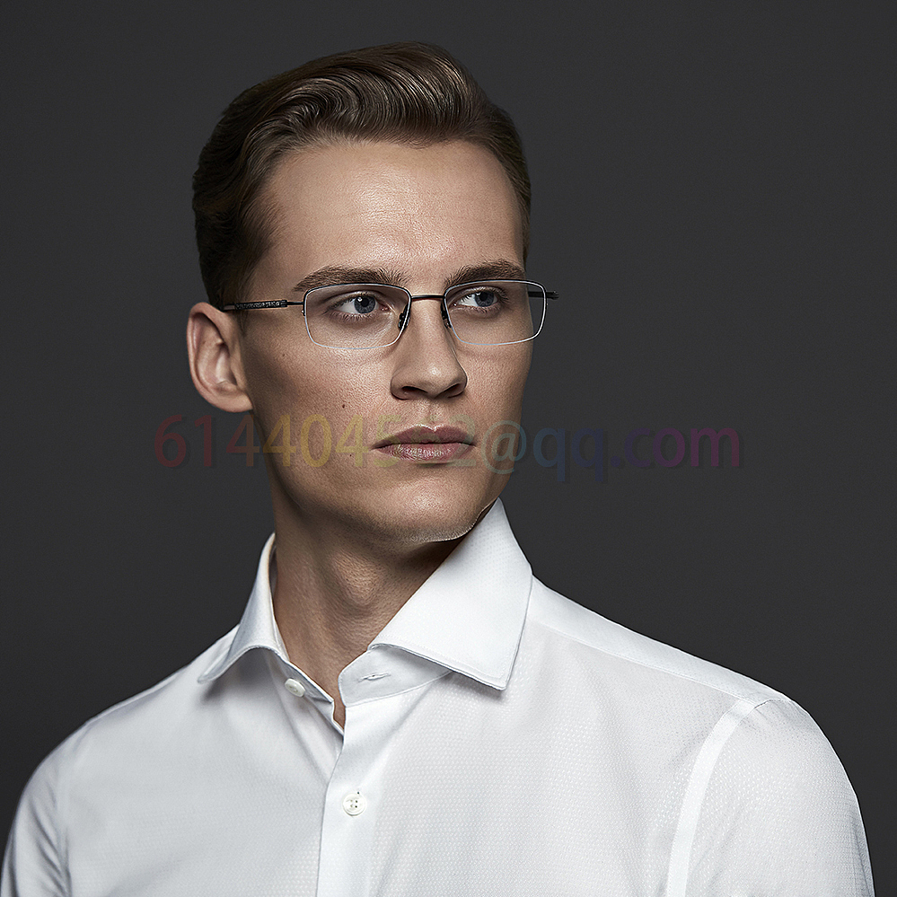 眼镜广告模特对比图