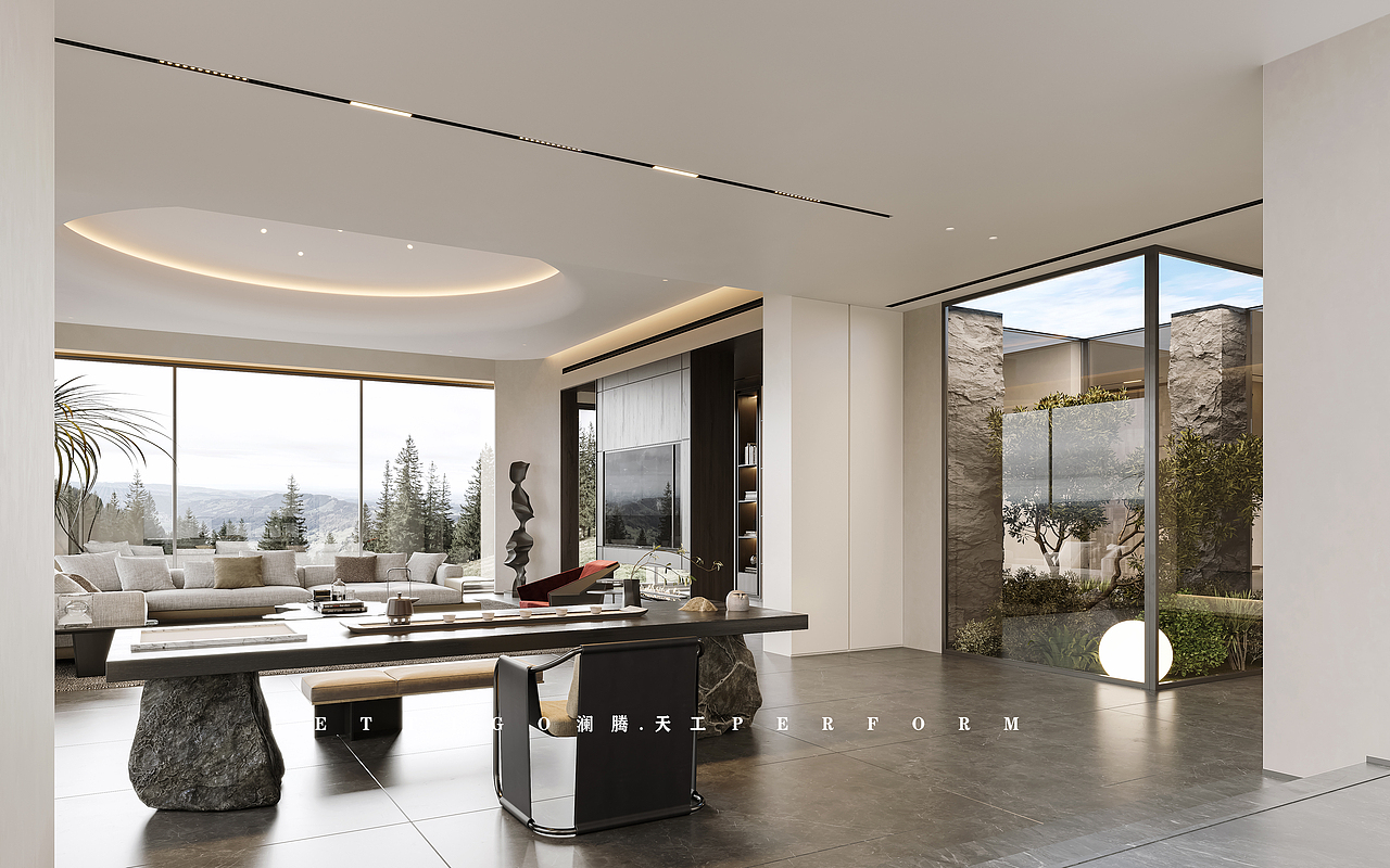 季节轮换，总有期待，现代简约别墅美学空间（图ZMzE5MzM3NTE2） - 家装设计 - 站酷设计师DesignerZtt186原创素材 - 站酷ZCOOL