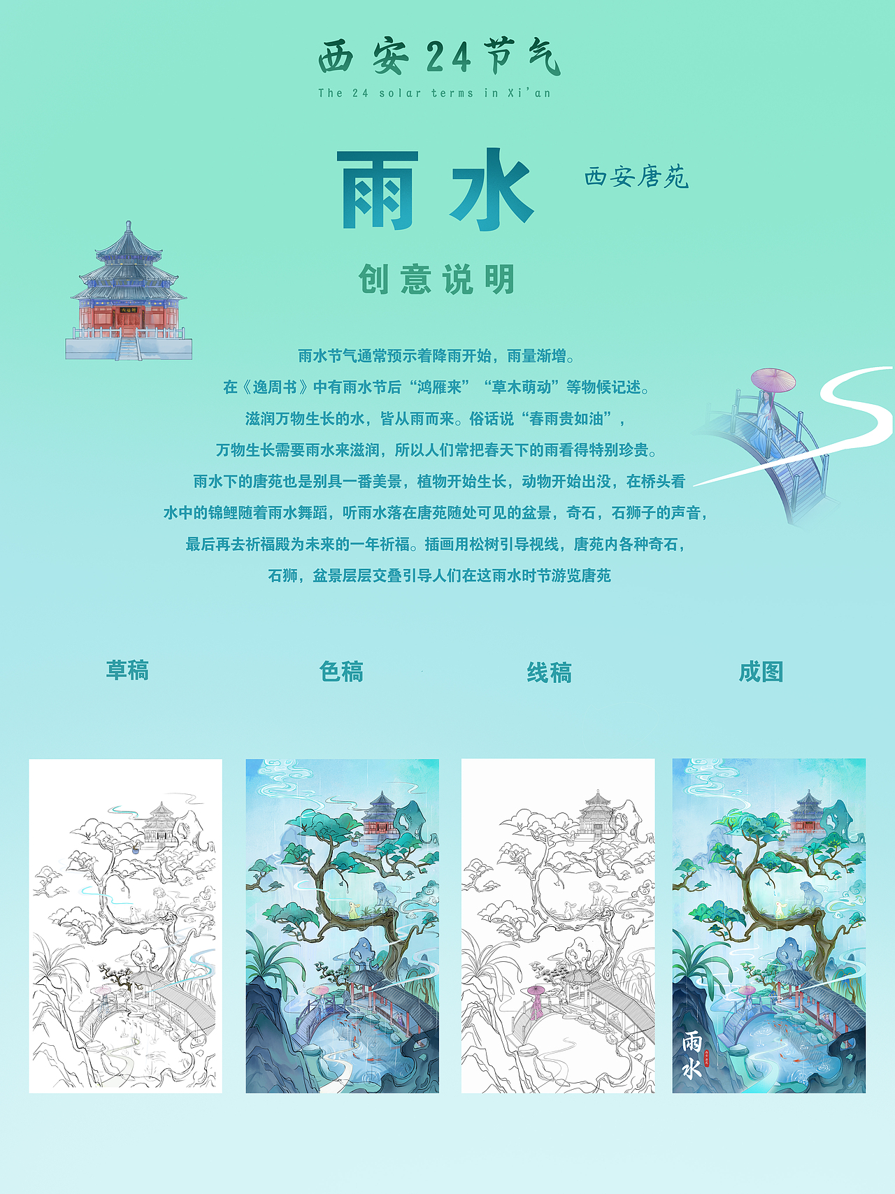 西安二十四节气-2024-春夏（图ZMzY1NzEzMzUy） - 商业插画 - 站酷设计师小赞恩原创素材 - 站酷ZCOOL