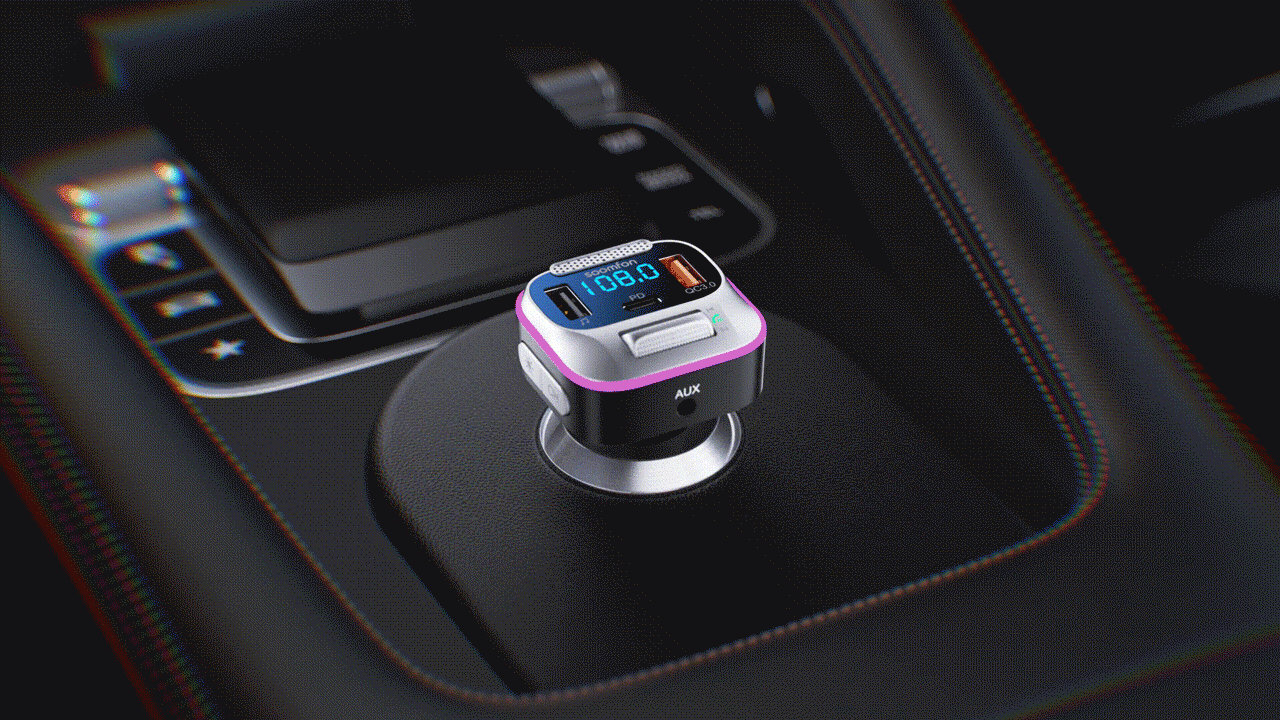 Car FM Transmitter-【Amazom】产品视频（图ZMzYwMjY3MzA0） - 动画/影视 - 站酷设计师YC_颜神原创素材 - 站酷ZCOOL