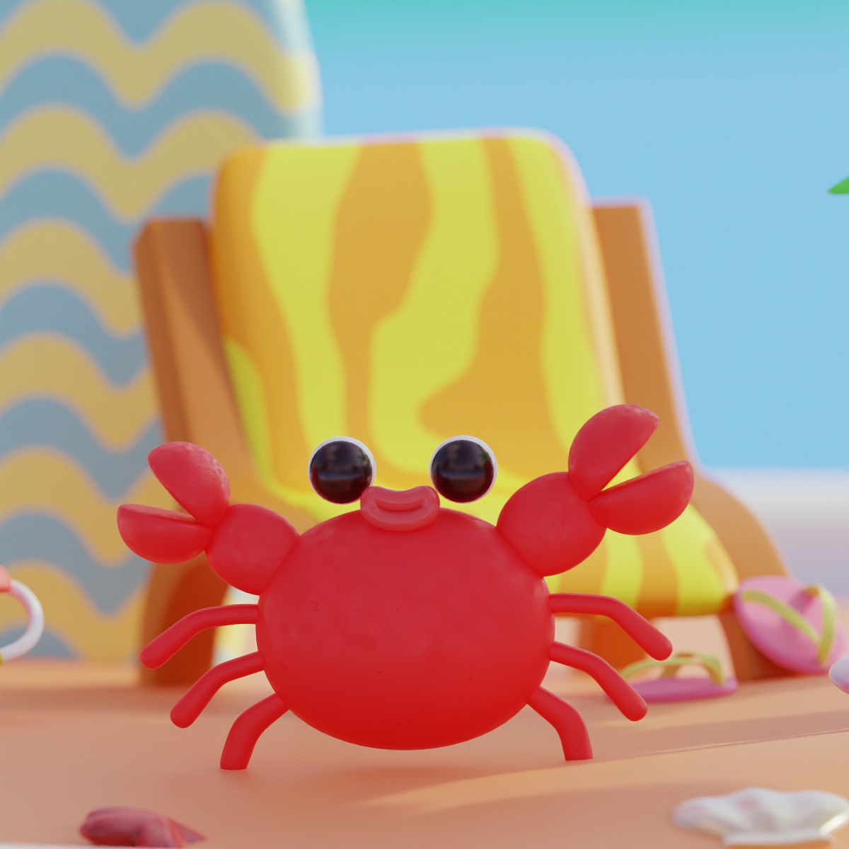 Blender春日创作打卡挑战-07椰子岛（图ZMzM1ODI0MDEy） - 场景 - 站酷设计师always幼林原创素材 - 站酷ZCOOL