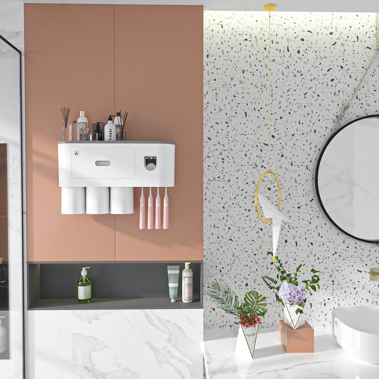 牙刷架渲染【合作】