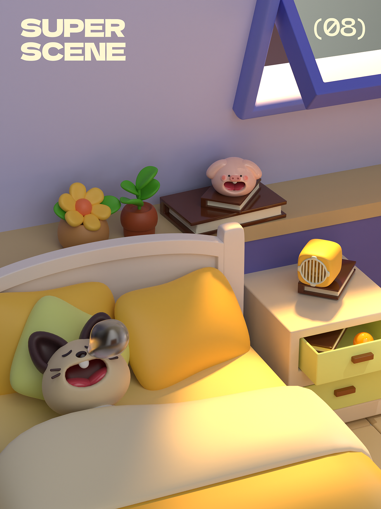 Blender场景-午后小屋