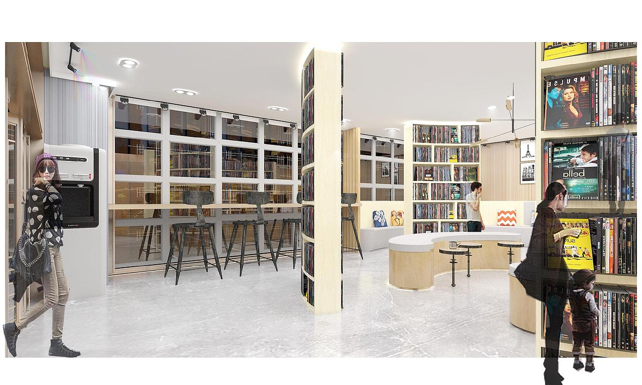 社區(qū)公益休閑站（圖ZMzEzMTQ4NzAw） - 商業(yè)空間設(shè)計(jì) - 站酷設(shè)計(jì)師R45度原創(chuàng)素材 - 站酷ZCOOL