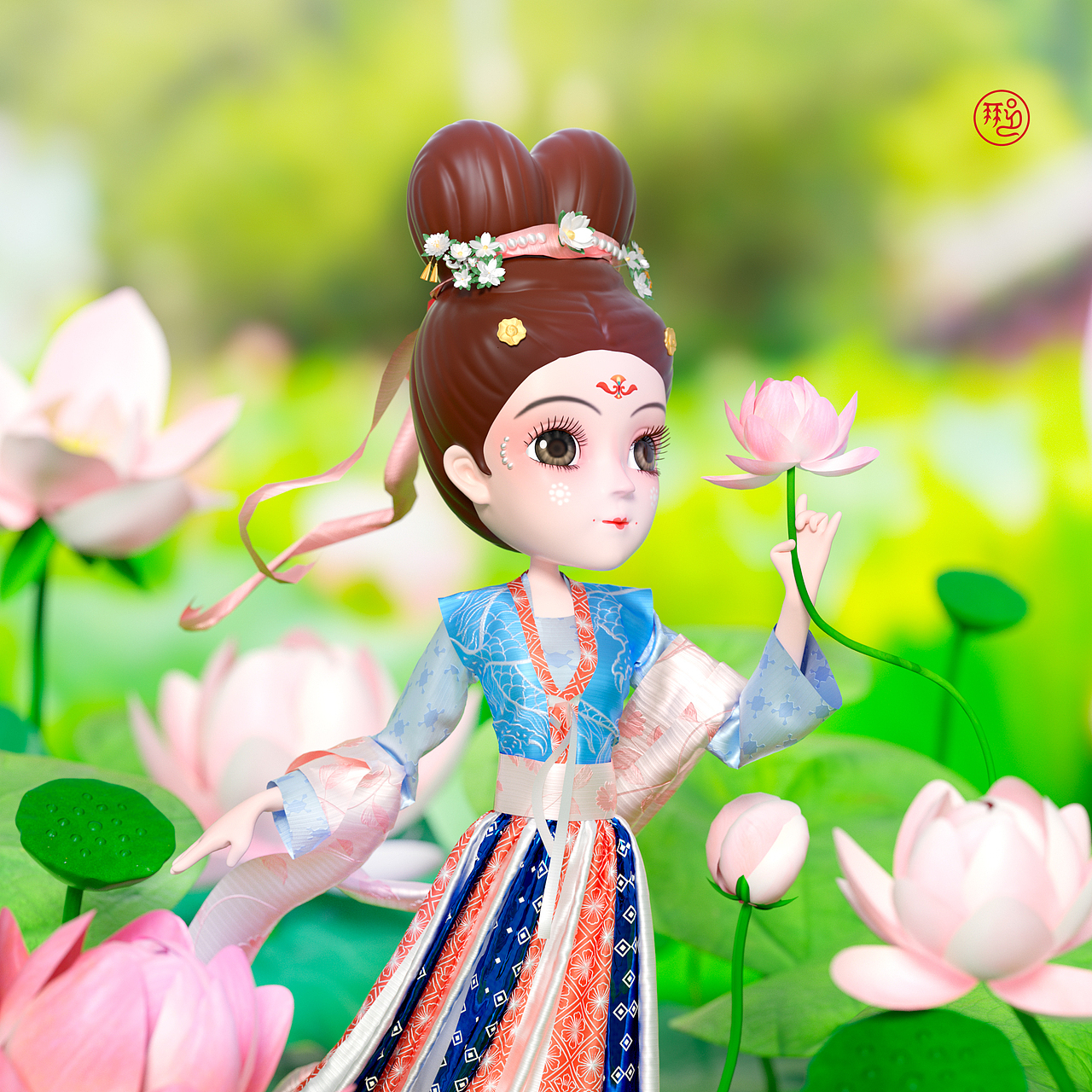 汉梦录系列古风卡通IP形象——梦回千年