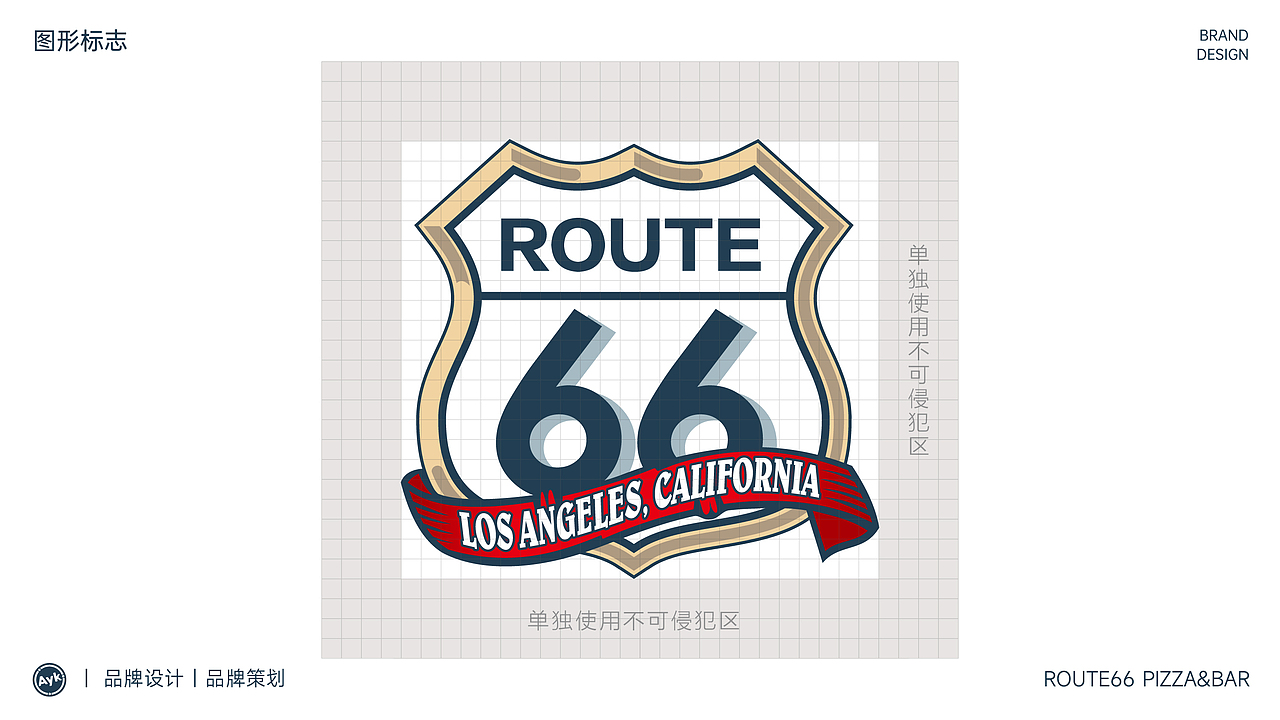 66号公路披萨餐饮品牌LOGO设计｜西式 快餐｜LOGO设计（图ZMzU3NTQwMTY0） - Logo - 站酷设计师艾亿客原创素材 - 站酷ZCOOL