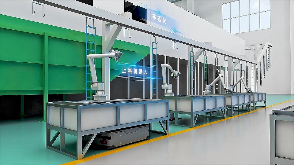 智能化数字工厂自动生产线-工业4.0-焊接机器人