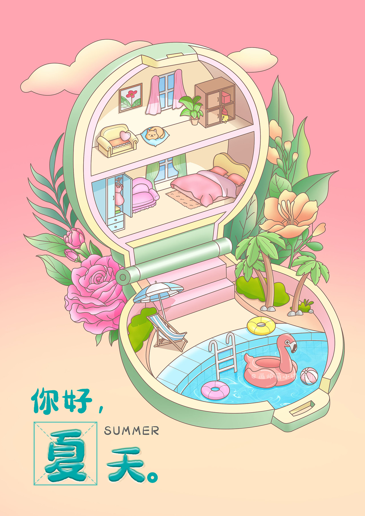 创意小场景（图ZMzE1NjM0MDg4） - 商业插画 - 站酷设计师萌小喵Ayn原创素材 - 站酷ZCOOL
