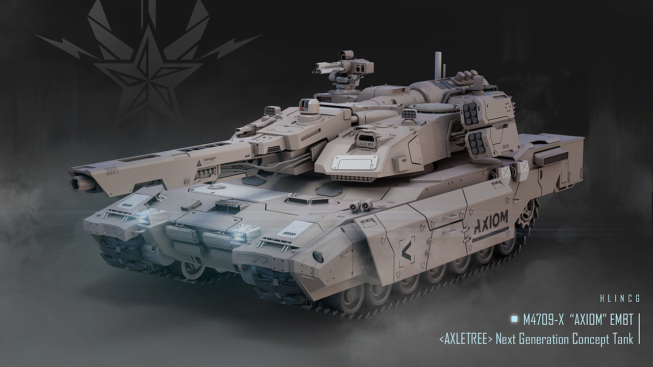 3D概念设计：M4709-X“公理”主战坦克（图ZMzIwODQ0NDky） - 概念设定 - 站酷设计师Lingsu_Concept原创素材 - 站酷ZCOOL