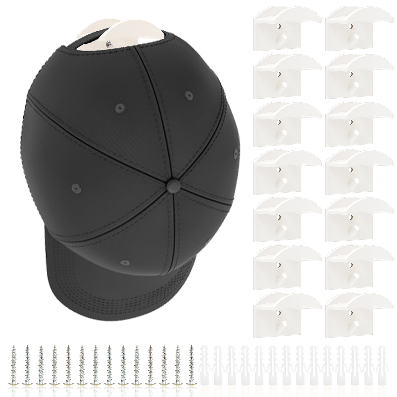  14Pcs棒球帽挂钩