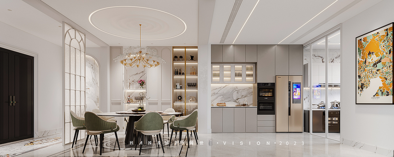 现代法式别墅一瀚世表现（图ZMzUwMTI0MjMy） - 家装设计 - 站酷设计师瀚世高端表现原创素材 - 站酷ZCOOL