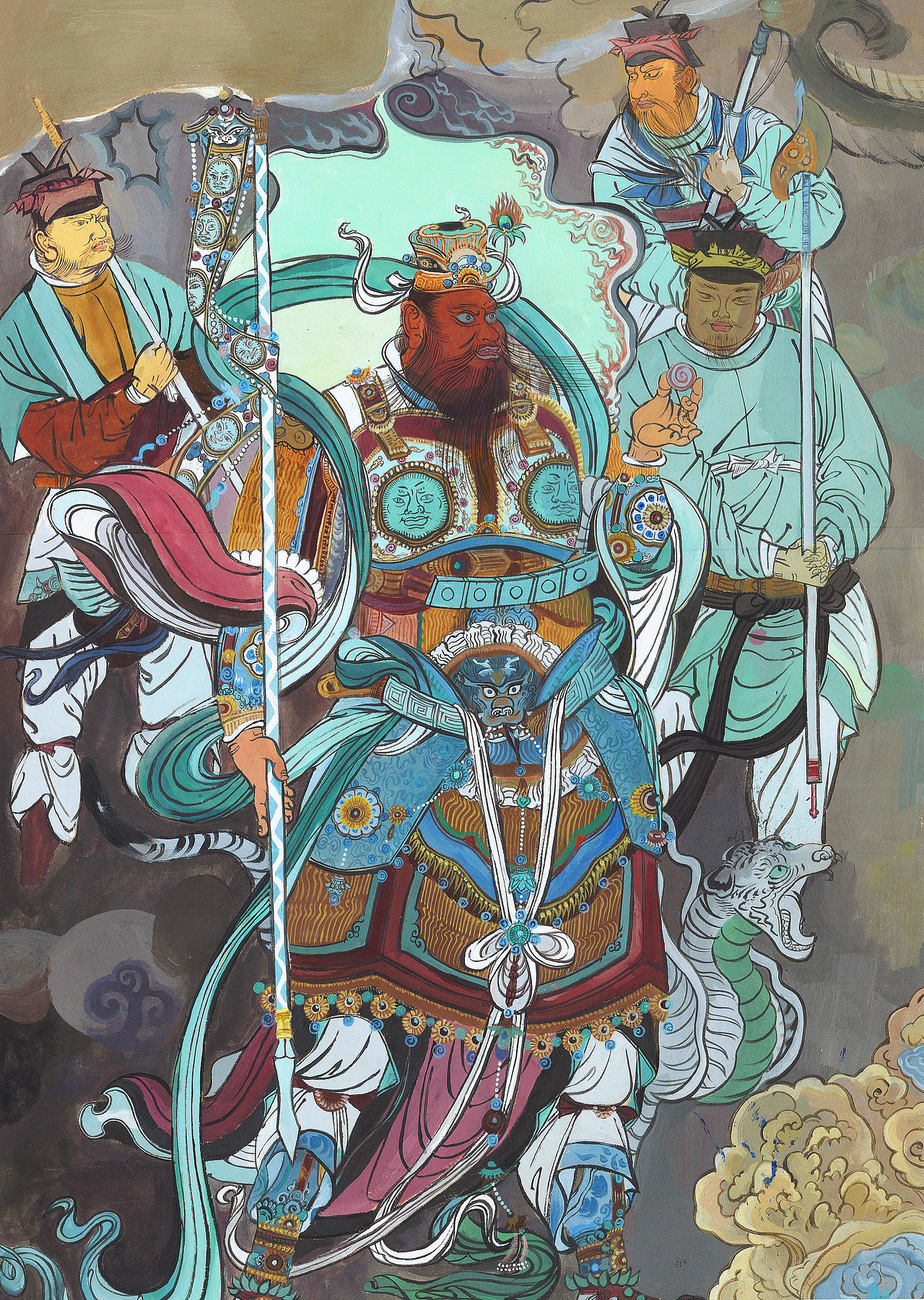 《壁画设计》课的练习和创作作品（图ZMzQ2MzM5ODM2） - 绘画 - 站酷设计师消得集原创素材 - 站酷ZCOOL