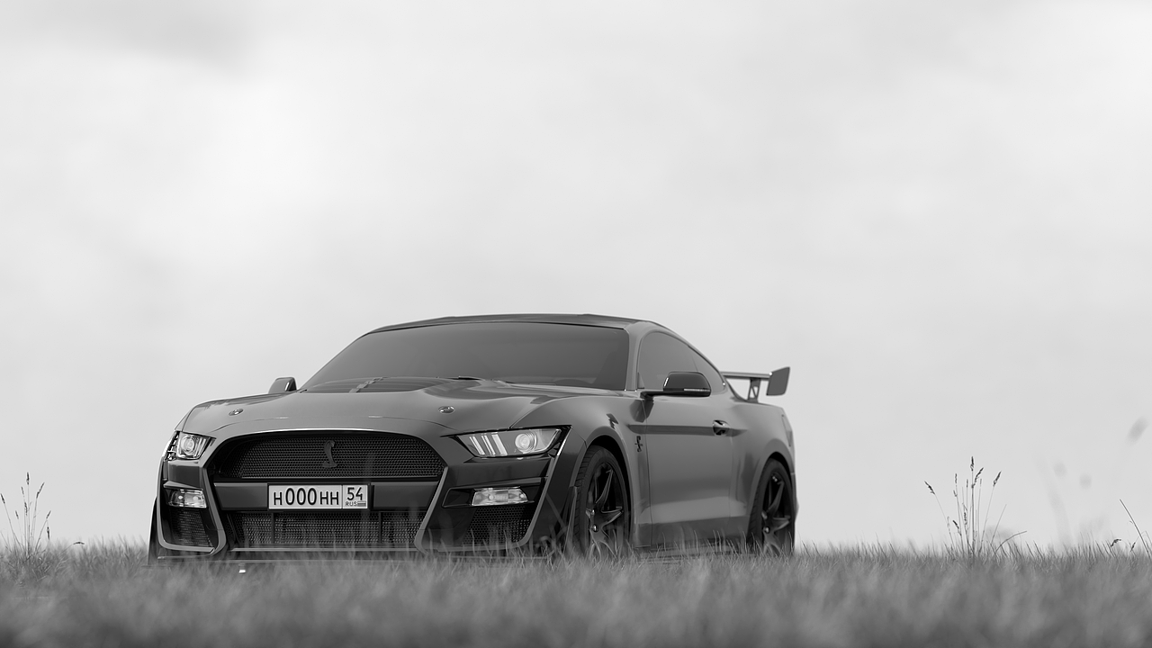 福特野马gt500丨汽车渲染