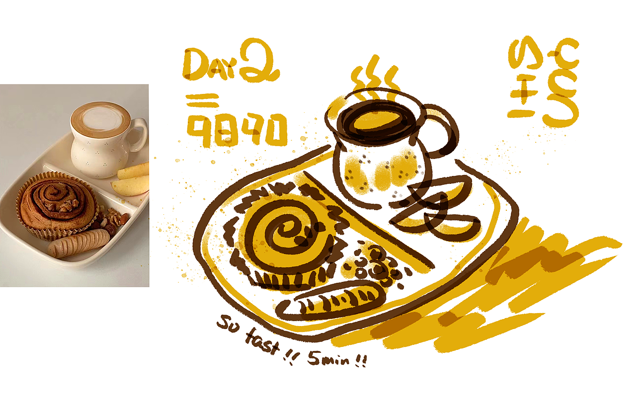 一些美食速写（图ZMzIxODUzNzY0） - 创作习作 - 站酷设计师云時Flo原创素材 - 站酷ZCOOL