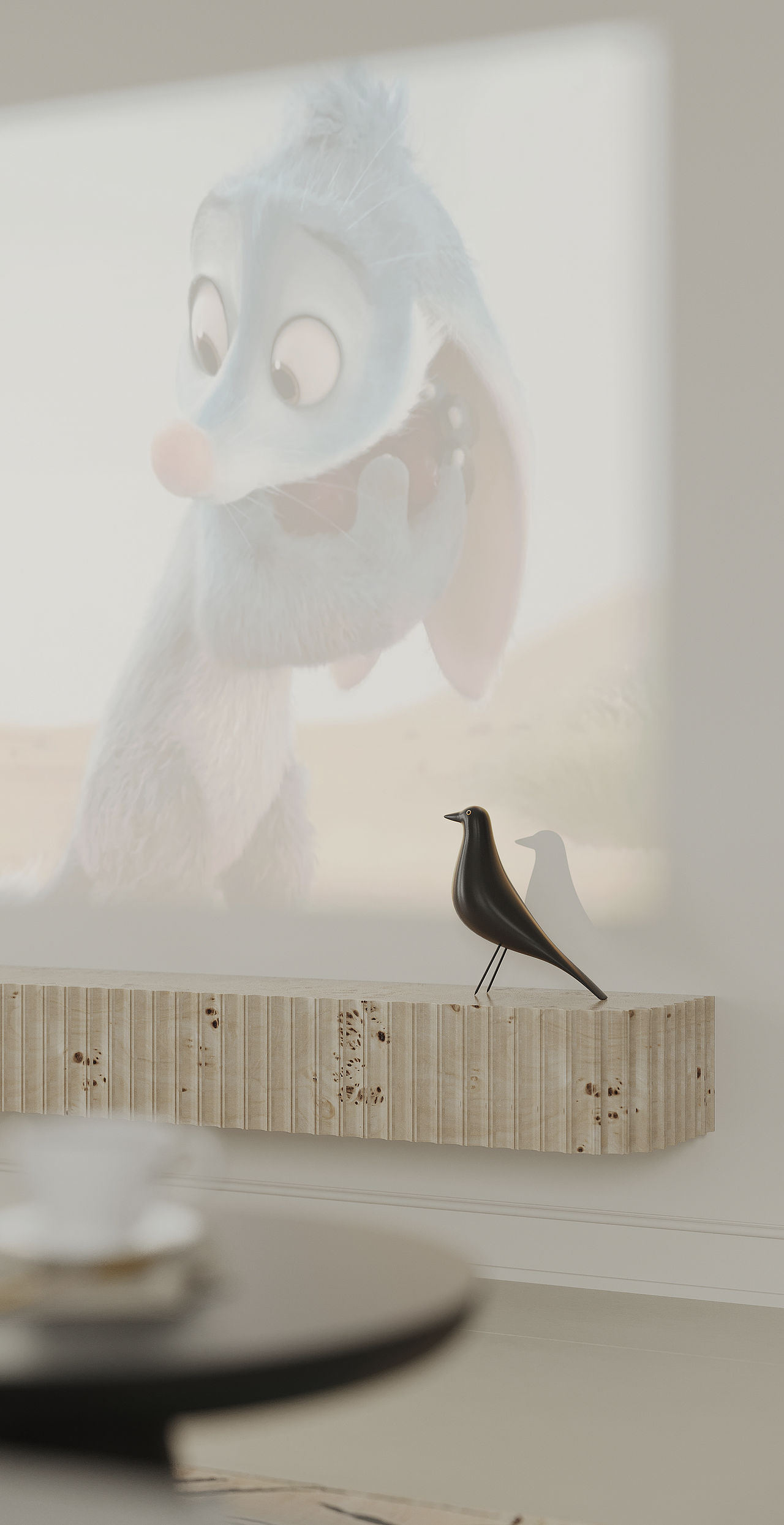 现代复古风效果图表现（图ZMzMwMjkxOTgw） - 家装设计 - 站酷设计师YF秋山原创素材 - 站酷ZCOOL