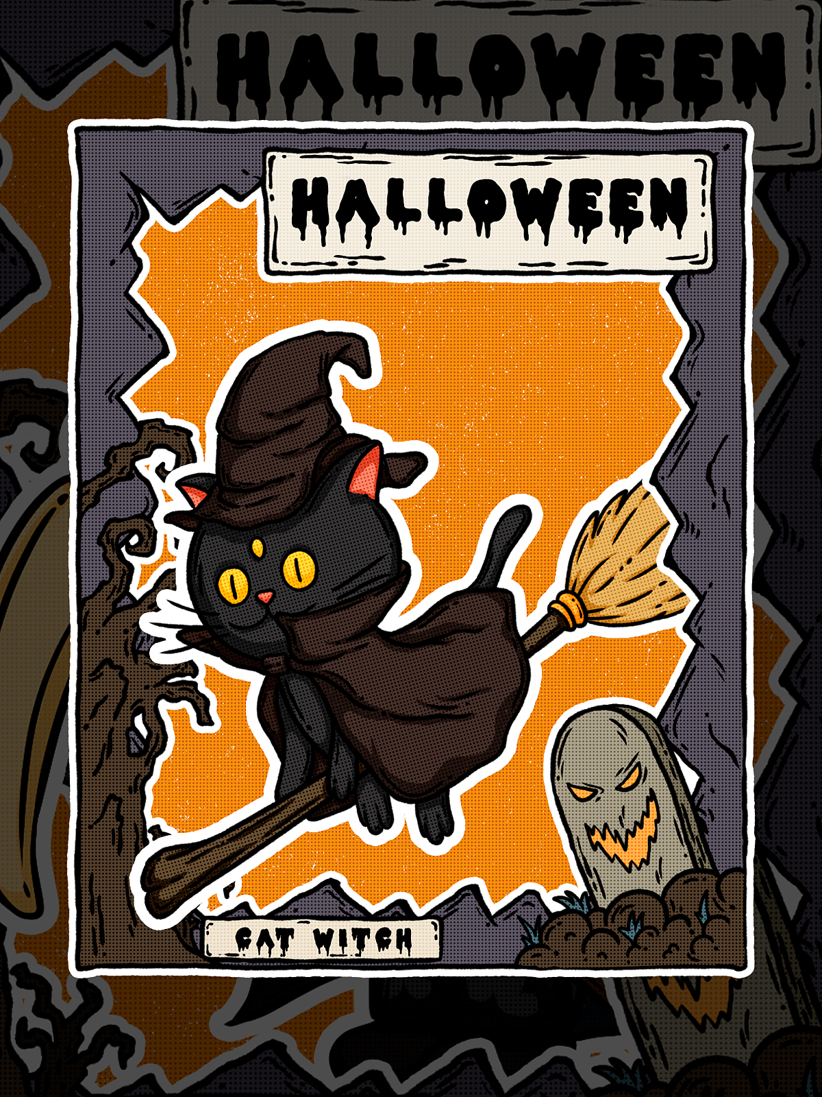 万圣节系列插画