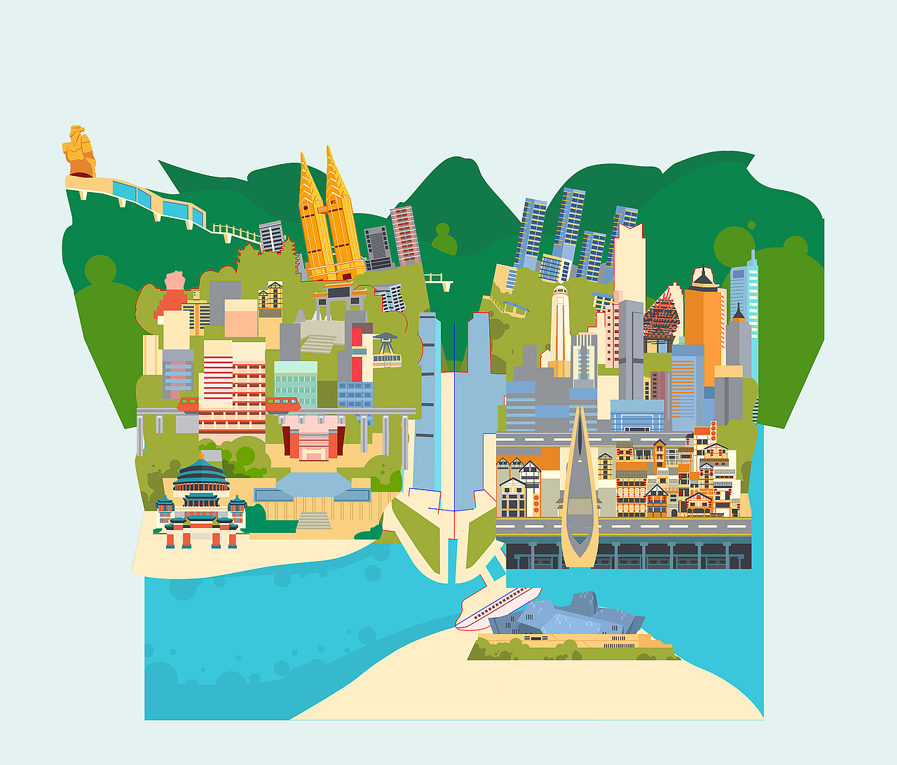 《一城一盒》包装设计（图ZMzE1MjA1MjA4） - 包装 - 站酷设计师火犀工作室原创素材 - 站酷ZCOOL