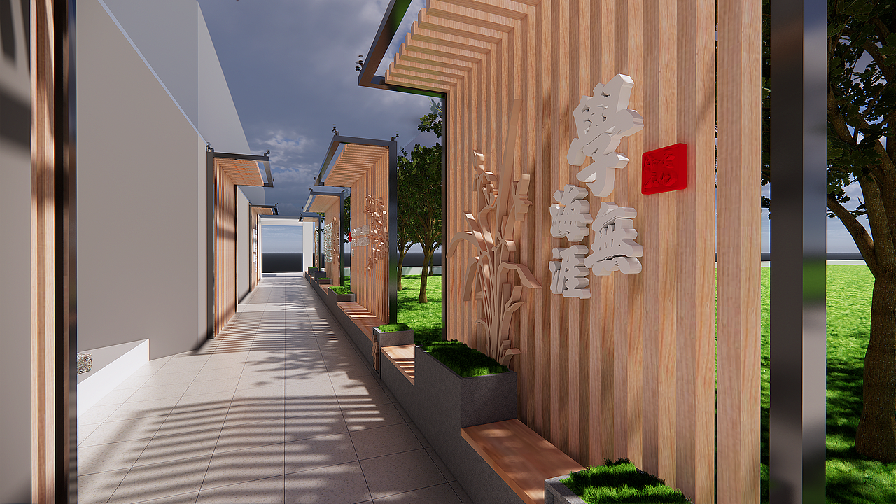 成都信息技术学院环境打造部分方案展示（图ZMzA1MTM2NDQ4） - 景观设计 - 站酷设计师污清秋原创素材 - 站酷ZCOOL