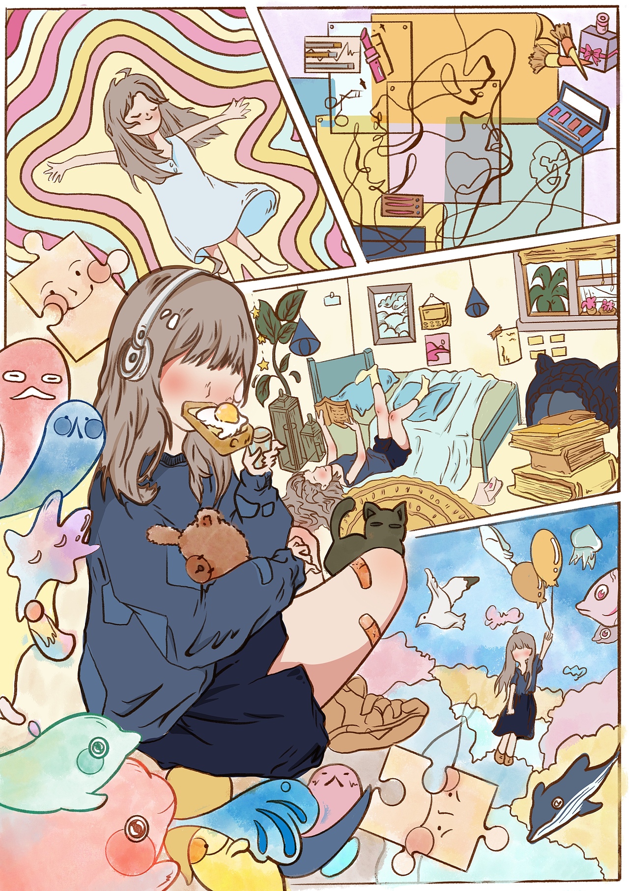 线上展厅：时间与空间（4）（图ZMzQxMjY0Mzc2） - 艺术插画 - 站酷设计师祛魅研究所原创素材 - 站酷ZCOOL