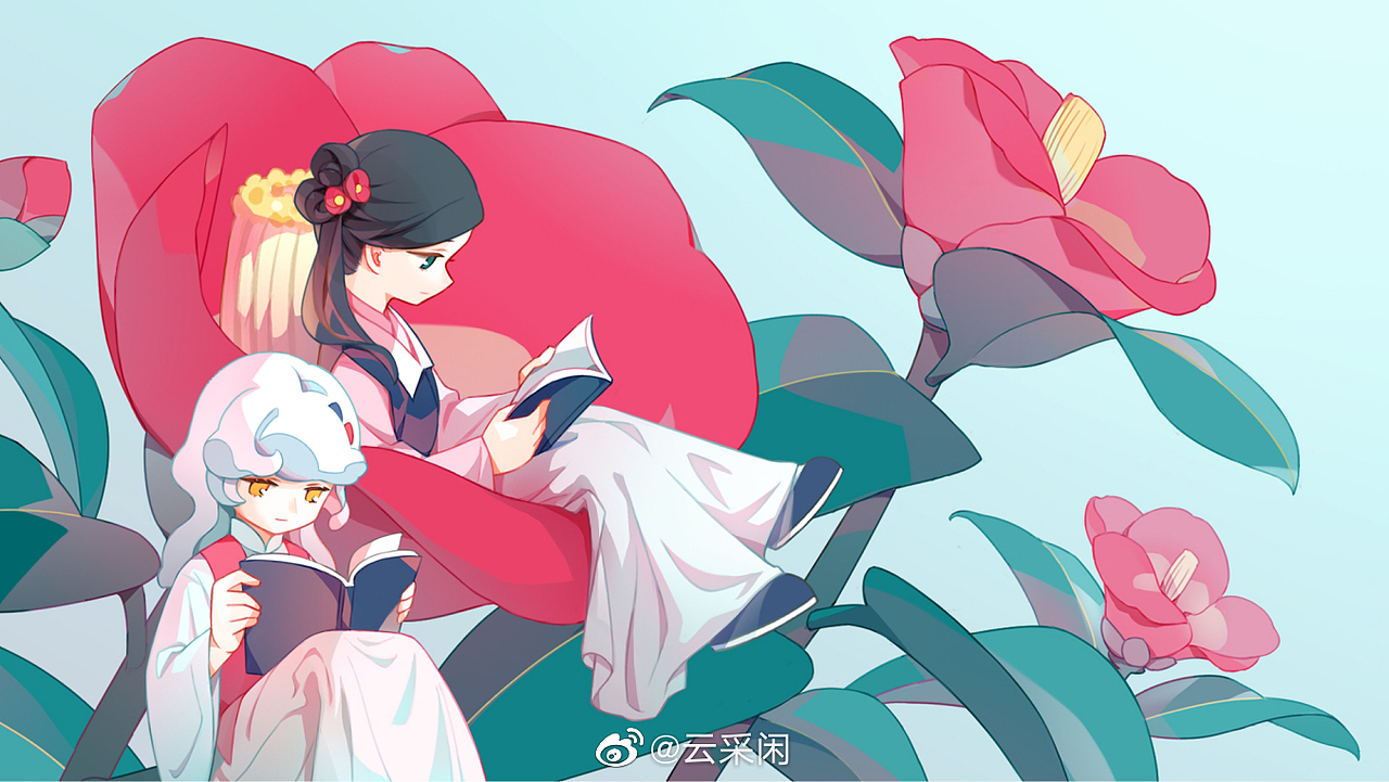 《与云游之访花记》十二花神汉服主题系列动态插画