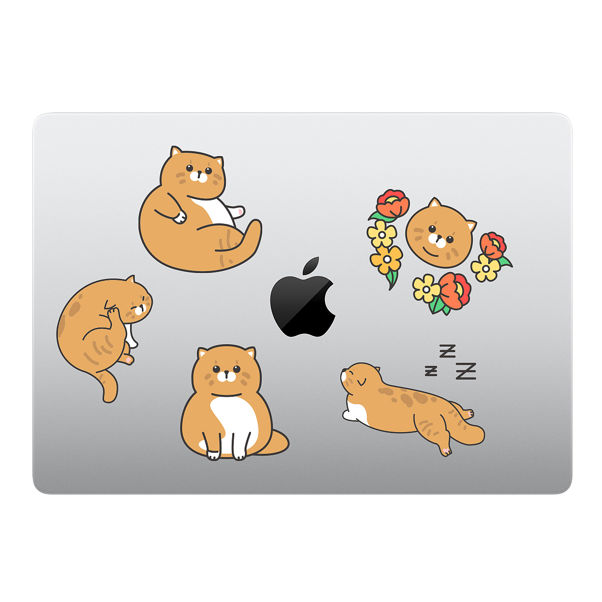 ipad行李箱贴纸笔记本猫咪行李箱贴纸手帐贴纸