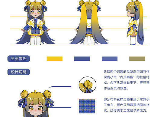 “虞小主”卡通IP形象设计