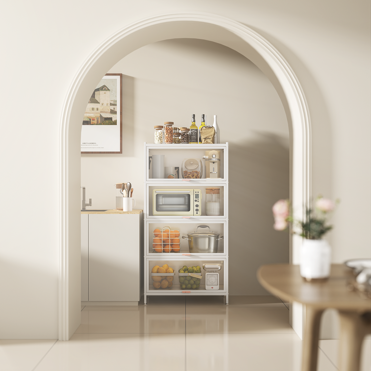 历史存档丨05.13 翻门玻璃柜场景建模