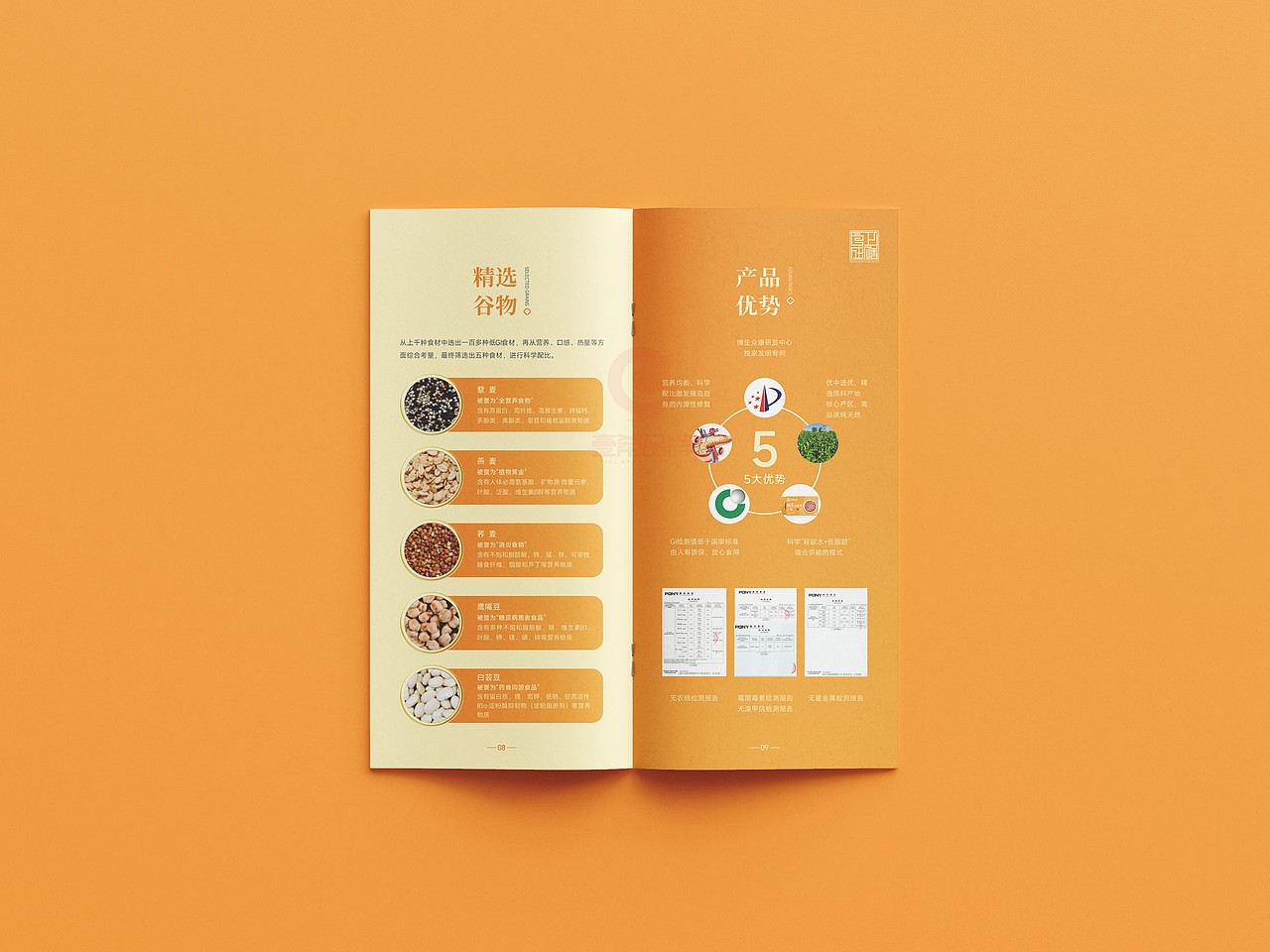 一希品牌设计--五谷杂粮食品画册宣传册设计