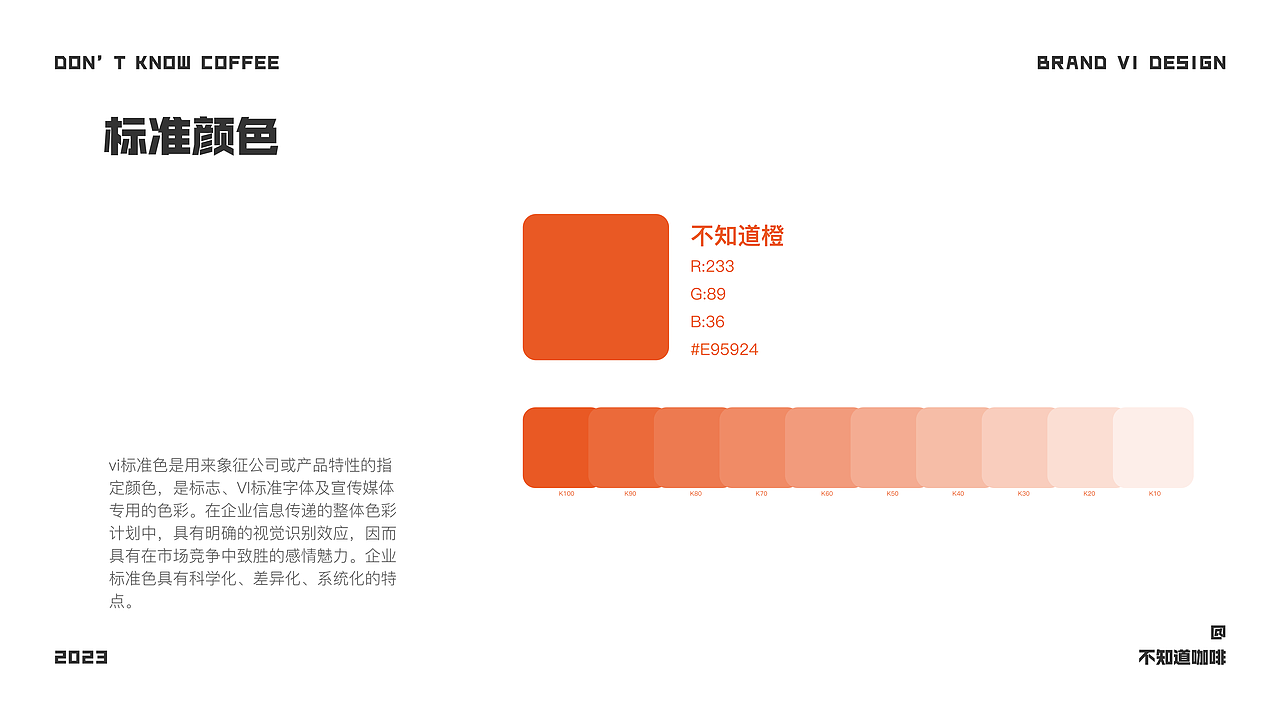 不知道咖啡vi及物料延展