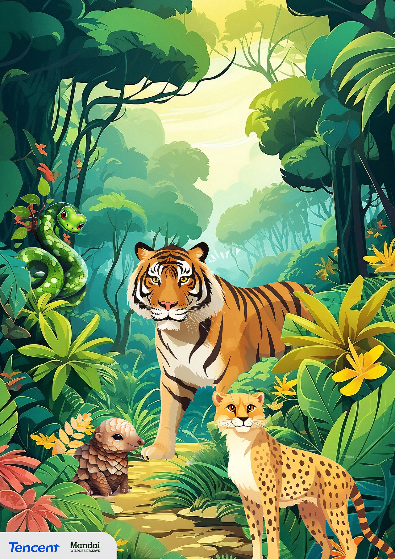 Tencent X Mandai Wildlife Reserve Totebag Design