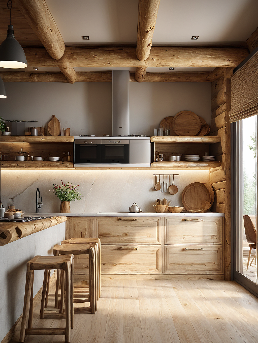 自然原木风室内家装、景观设计（图ZMzYyODI1NTQ4） - 家装设计 - 站酷设计师Ipensoul原创素材 - 站酷ZCOOL