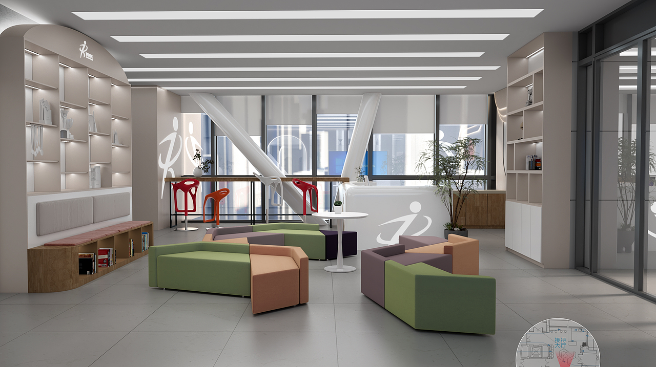 少儿培训机构空间设计（图ZMzQyMTY4MTI4） - 商业空间设计 - 站酷设计师拾捌青创原创素材 - 站酷ZCOOL
