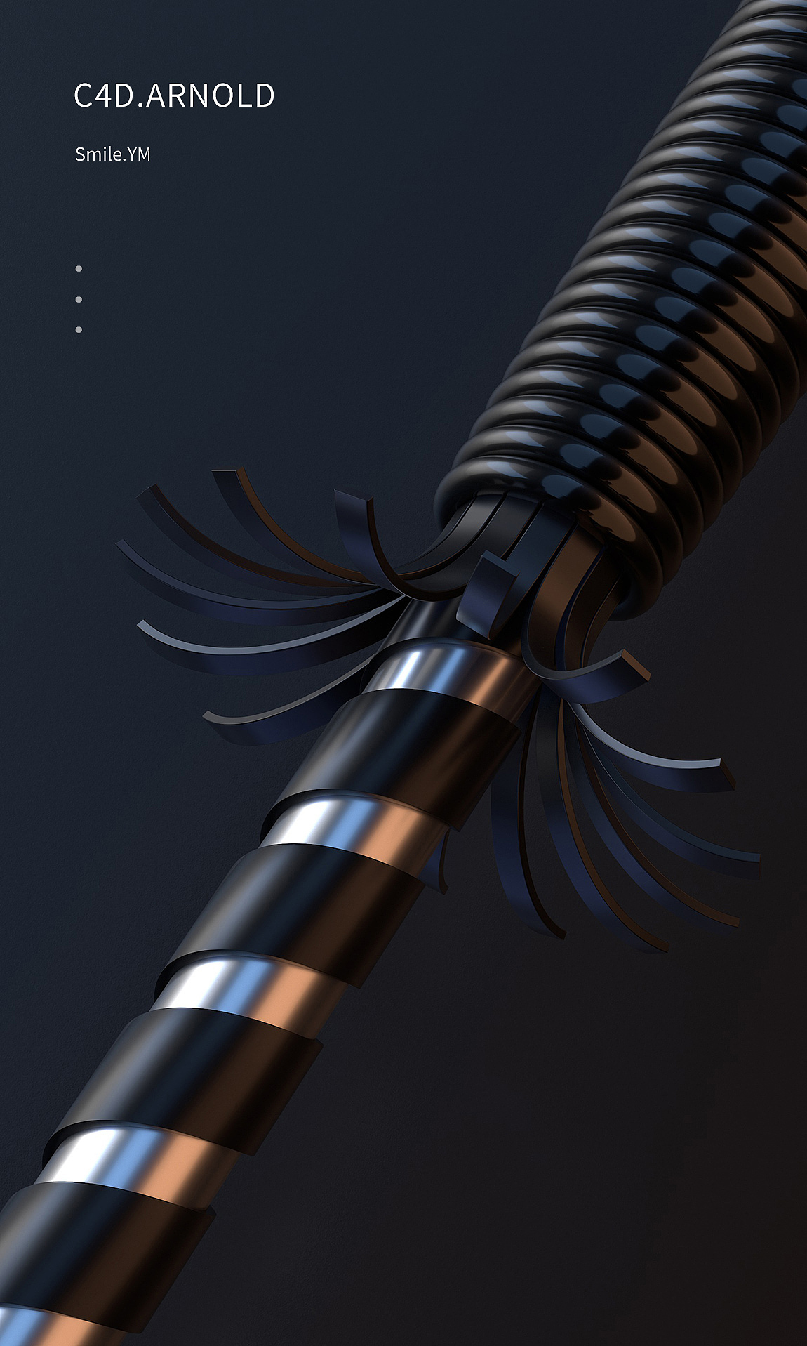 健身器材│李宁臂力器│C4D产品建模渲染