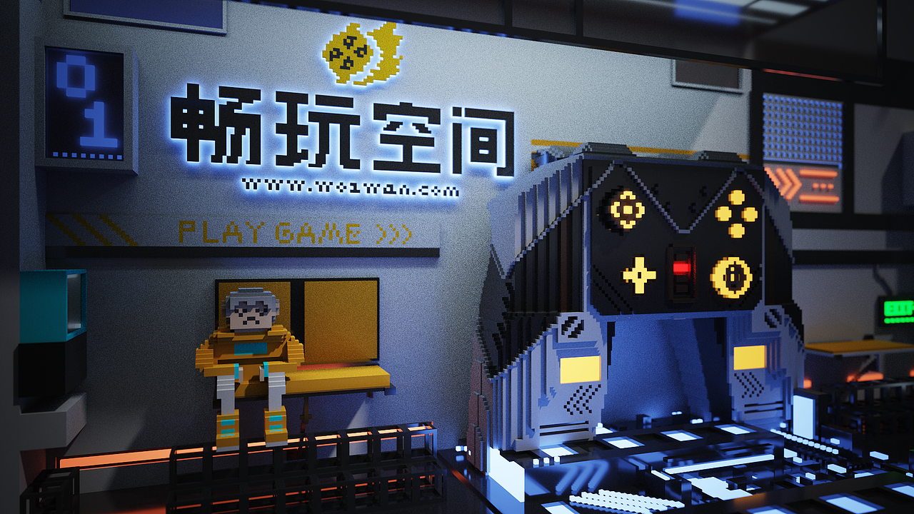 体素风游戏素材（图ZMzA2MTg4NzEy） - 场景 - 站酷设计师小李养牛原创素材 - 站酷ZCOOL