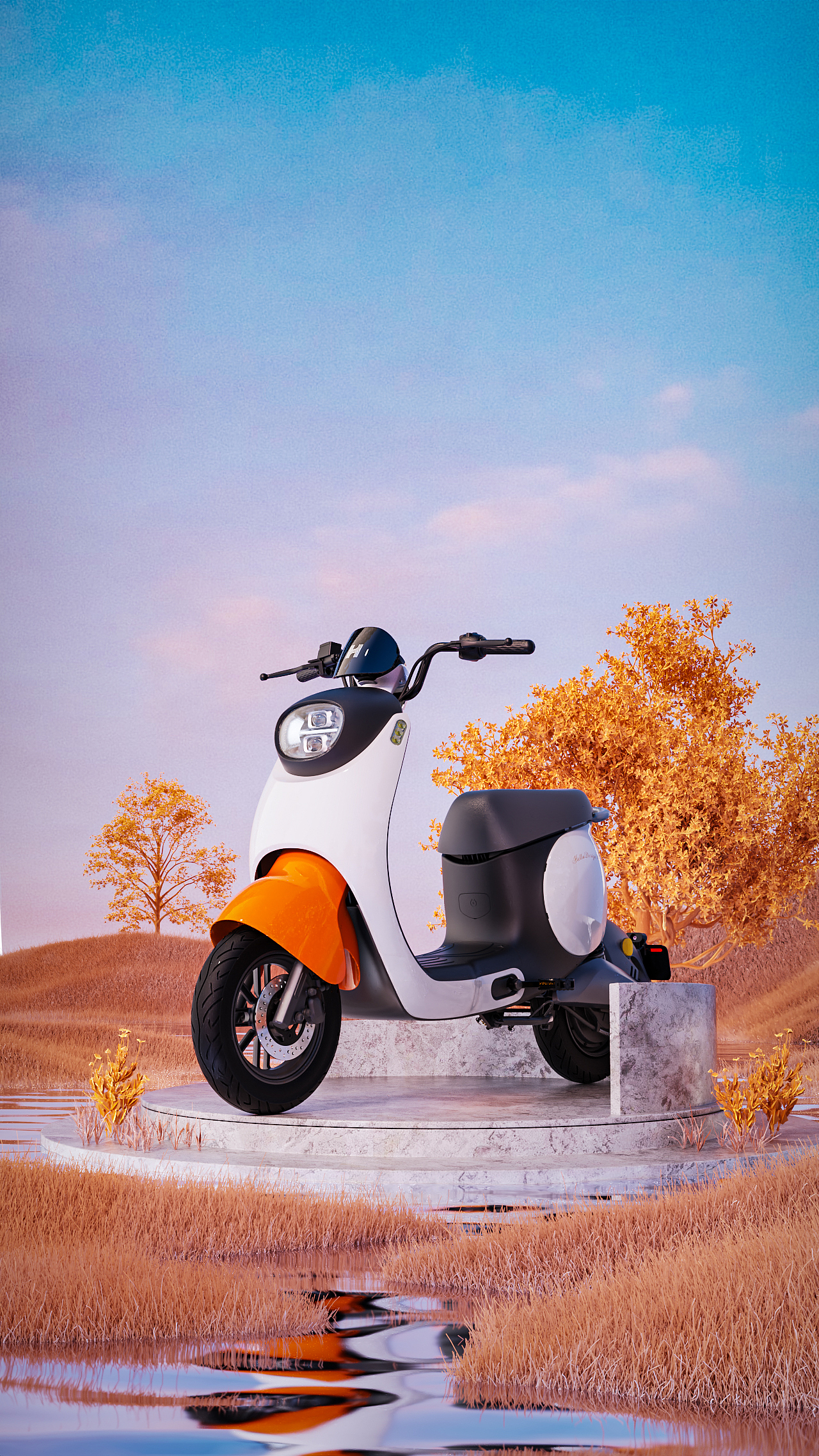 一些电动车/电瓶车场景渲染合集2（图ZMzI2OTIwMTEy） - 产品 - 站酷设计师Jeremy_楽悟路原创素材 - 站酷ZCOOL