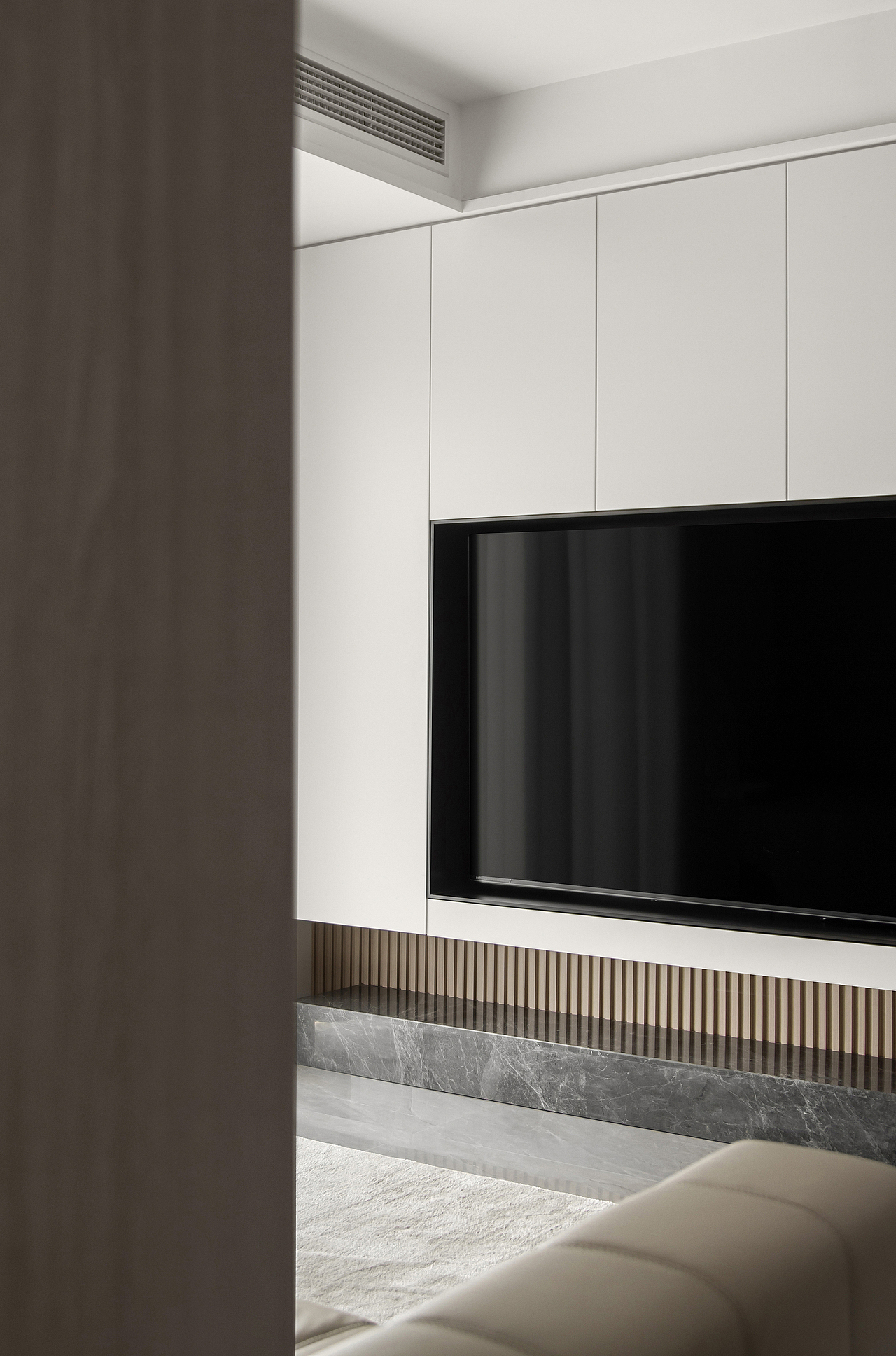 浅灰与原木设计，营造103m²三室一厅静谧感十足居所（图ZMzM0MTIzMDky） - 家装设计 - 站酷设计师六品设计原创素材 - 站酷ZCOOL