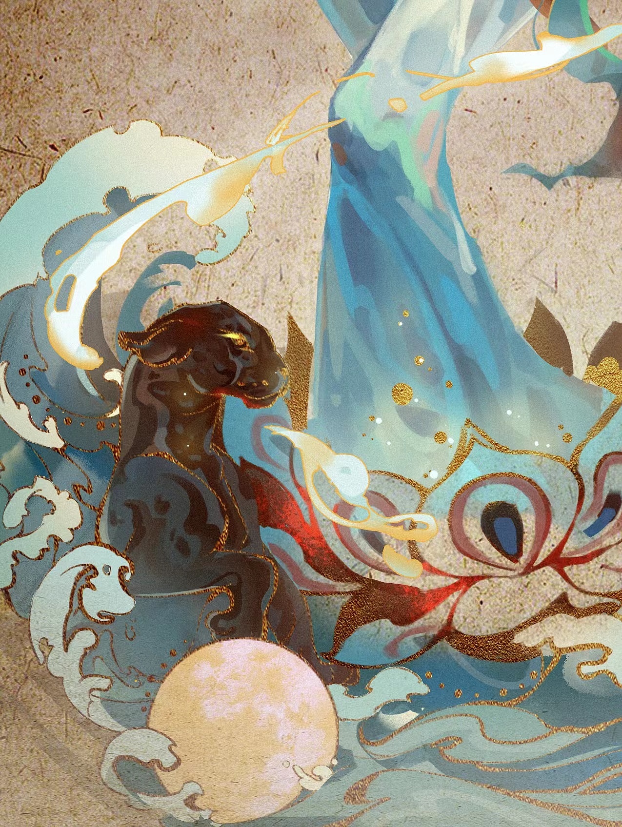 指月录|二十八星宿箕水豹,尾火虎