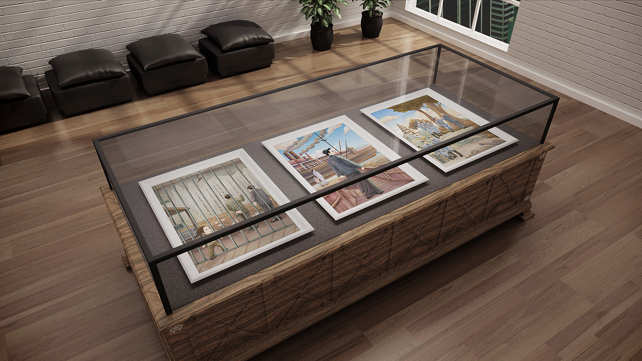 西安杨虎城将军纪念馆-展馆插画(图ZMzU5NzU3NzUy) - 商业插画 - 站酷设计师行水娃原创素材 - 站酷ZCOOL
