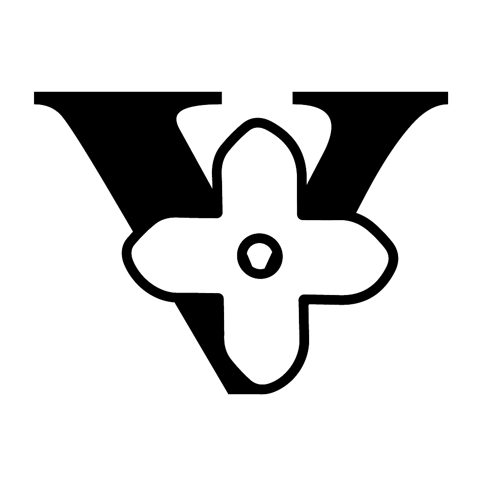 一组字母变形的图案设计