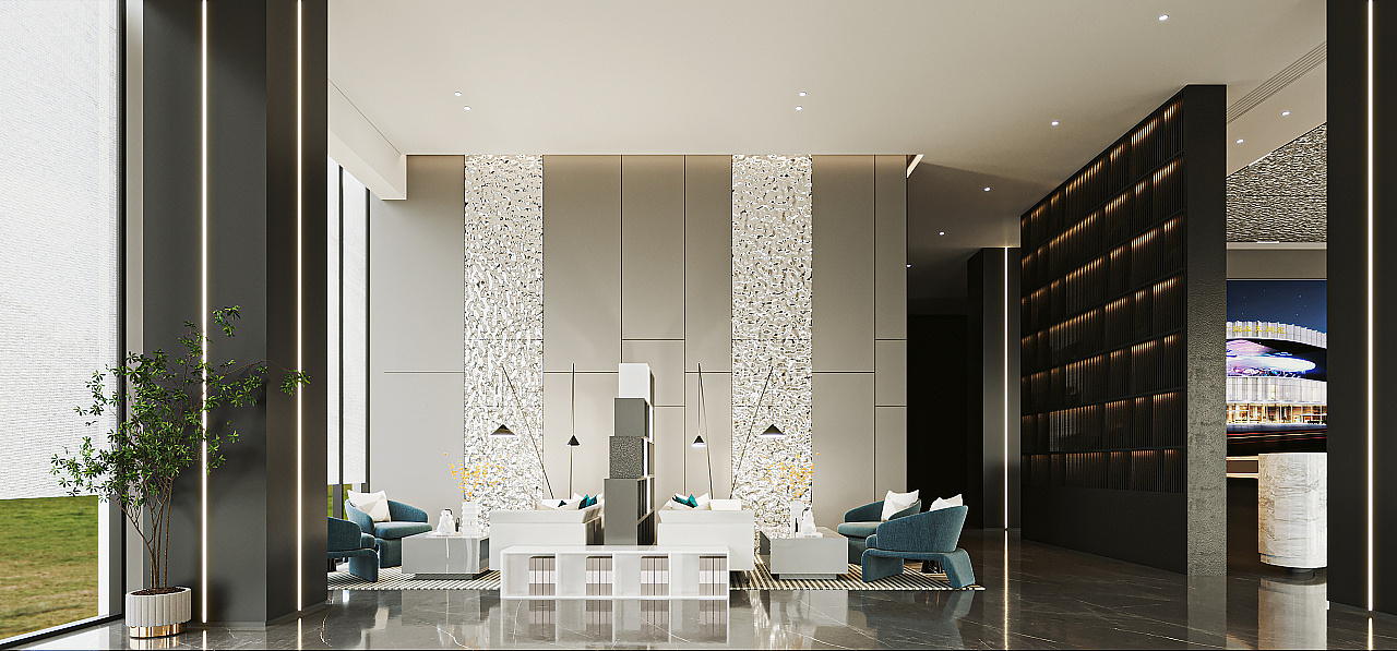 商务营销会展中心装修案例（图ZMzE2Mjg4NDky） - 商业空间设计 - 站酷设计师去装网原创素材 - 站酷ZCOOL