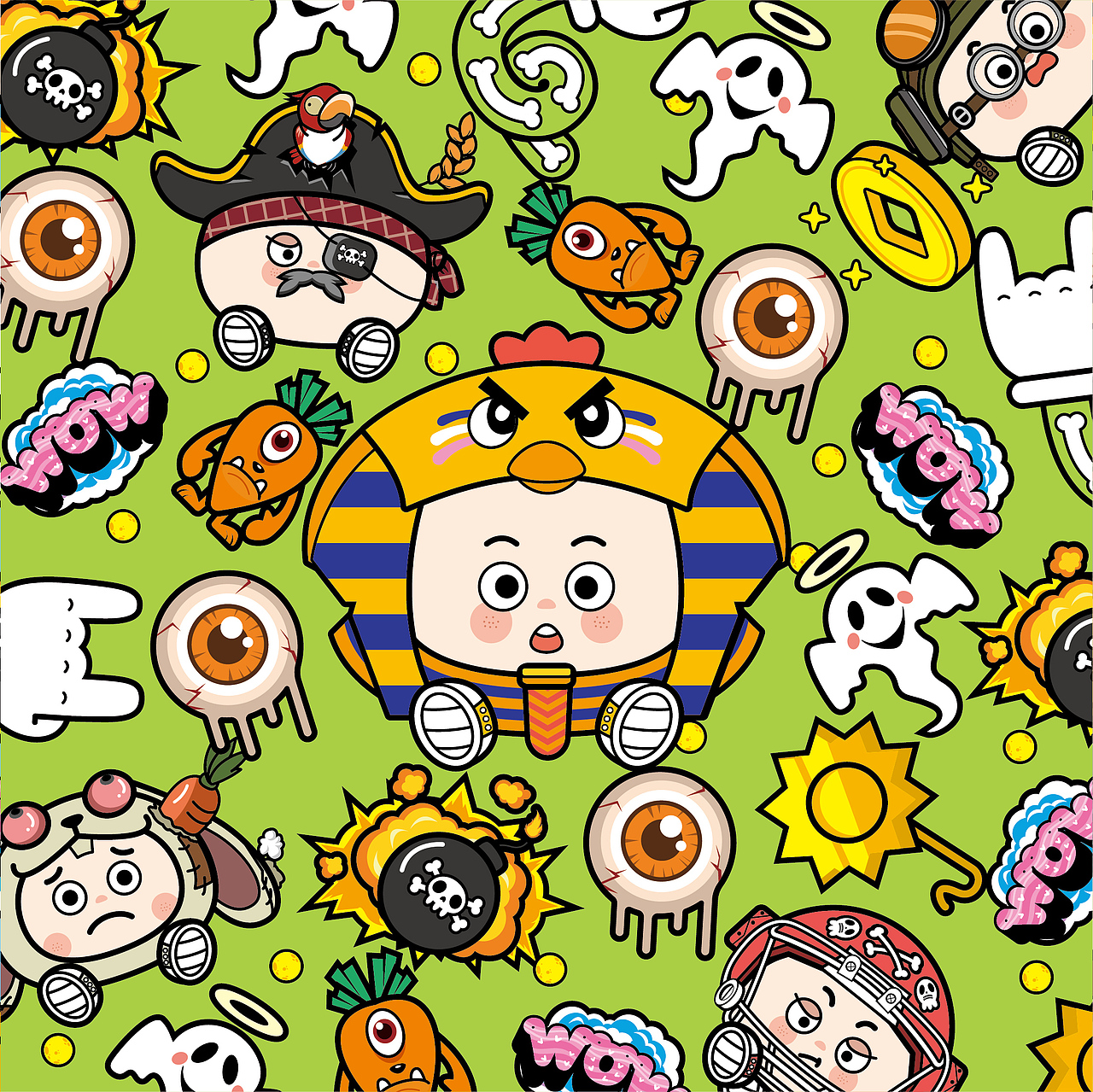 馒头IP（图ZMzAzOTc4NjI4） - IP形象 - 站酷设计师汤圆与鲸鱼原创素材 - 站酷ZCOOL